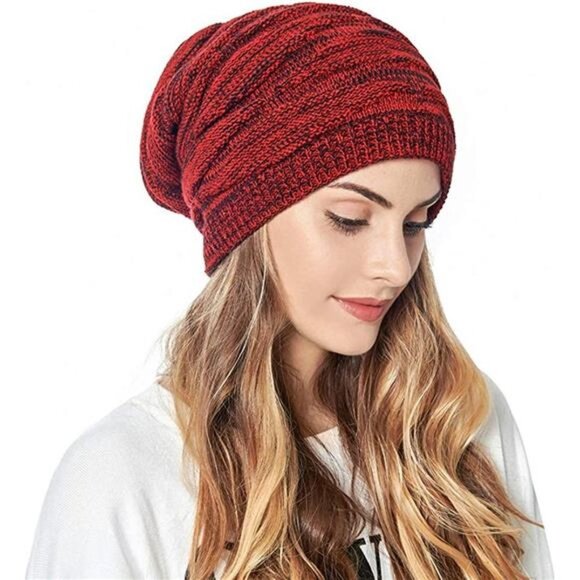 Women\'s Winter Warm Chunky Soft Cable Knit Beanie Hats main image 6